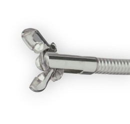 Дистальний кінець ендоскопічних біопсійних щипців з відкритими овальними, фенестрованими чашечками