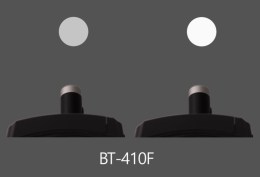 Візуалізація роботи BT-410F: порівняння інтенсивності світла при незмінній фіксовані плямі 70 мм