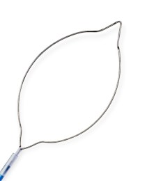 Тонка металева петля (петля-пастка для поліпектомії) овальної форми, з'єднана з гнучким катетером