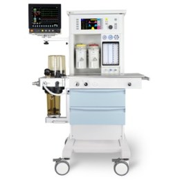 Ветеринарна система для анестезії S6100A з великим 10.4-дюймовим LCD монітором, вбудованим дихальним контуром та вапоризатором на стійці з колесами