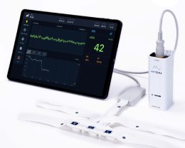 Повний комплект системи: ультралегкий модуль (115 г) та універсальна сенсорна стрічка. Керування через компактний блок